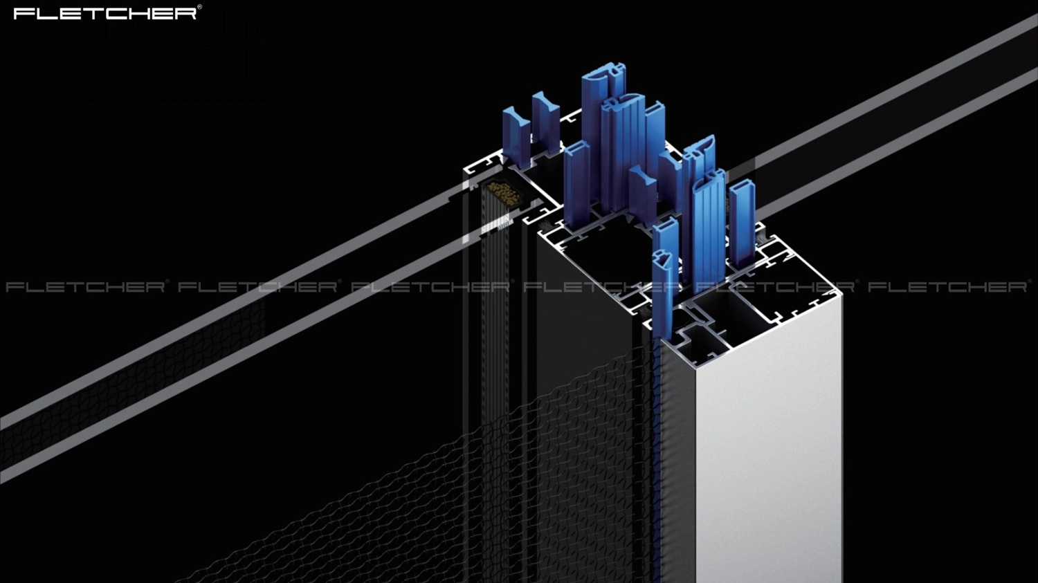 Gioăng EPDM trên hệ cửa Fletcher