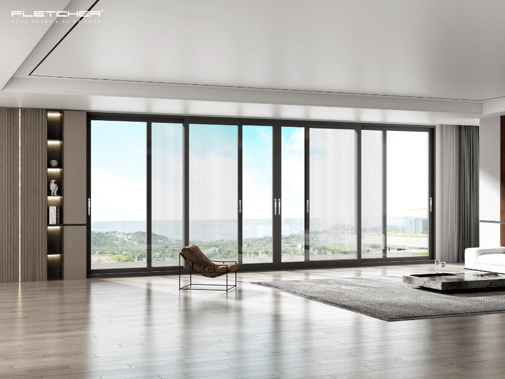 Biệt thự & villa cao cấp sử dụng cửa nhôm cầu cách nhiệt Fletcher